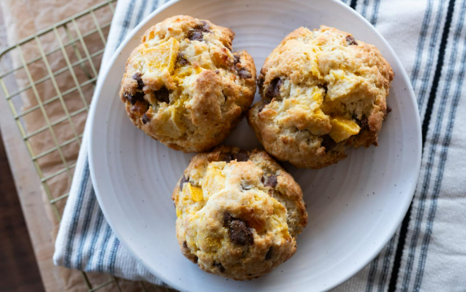 Mango Milk Chocolate Scone